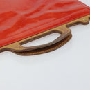 LOUIS VUITTON Monogram Vernis Stanton Tote Bag Red M91078 LV Auth 169097-7