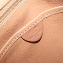 CELINE Macadam Canvas Hand Bag PVC Leather Brown Gold Auth 169099-12