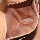 CELINE Macadam Canvas Hand Bag PVC Leather Brown Gold Auth 169099-23