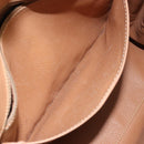 CELINE Macadam Canvas Hand Bag PVC Leather Brown Gold Auth 169099-24