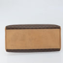 CELINE Macadam Canvas Hand Bag PVC Leather Brown Gold Auth 169099-5