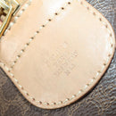 CELINE Macadam Canvas Boston Bag PVC Leather Brown Gold Auth 169100-12