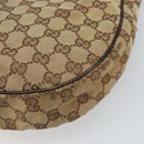 GUCCI GG Canvas Shoulder Bag Beige Silver 122790 Auth 169102-17