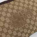 GUCCI GG Canvas Shoulder Bag Beige Silver 122790 Auth 169102-9