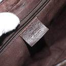 GUCCI GG Canvas Shoulder Bag Beige Silver 122790 Auth 169102-20