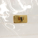 HERMES Vinyl Kelly Hand Bag Vinyl Clear Auth 169104-10