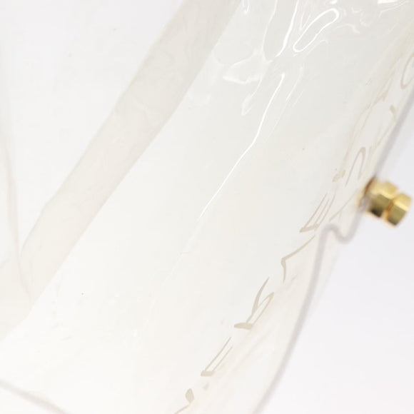 HERMES Vinyl Kelly Hand Bag Vinyl Clear Auth 169104