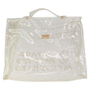 HERMES Vinyl Kelly Hand Bag Vinyl Clear Auth 169104-2