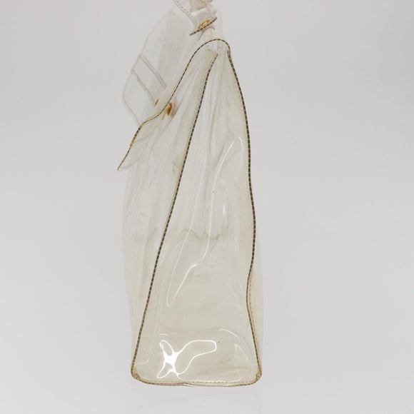 HERMES Vinyl Kelly Hand Bag Vinyl Clear Auth 169104