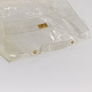 HERMES Vinyl Kelly Hand Bag Vinyl Clear Auth 169104-6