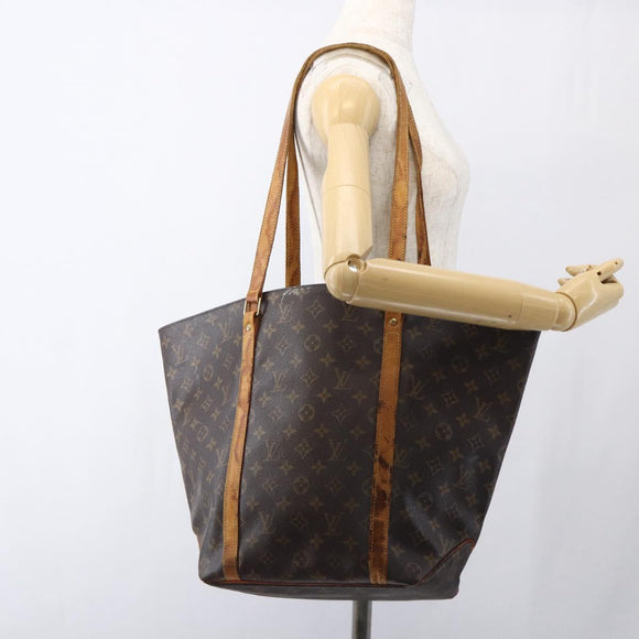 LOUIS VUITTON Monogram Sac Shopping Tote Bag M51108 LV Auth 169105