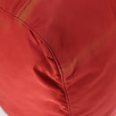 PRADA Boston Bag Nylon 2way Red Silver Auth 169109-18