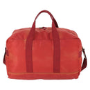 PRADA Boston Bag Nylon 2way Red Silver Auth 169109-2