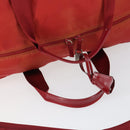 PRADA Boston Bag Nylon 2way Red Silver Auth 169109-8