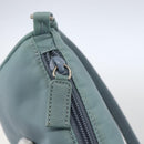 PRADA Accessory Pouch Nylon Light Blue Silver Auth 169111-9