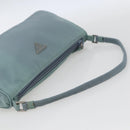 PRADA Accessory Pouch Nylon Light Blue Silver Auth 169111-7