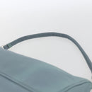 PRADA Accessory Pouch Nylon Light Blue Silver Auth 169111-8