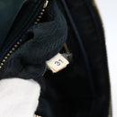 PRADA Accessory Pouch Nylon Green Gold Auth 169113-11
