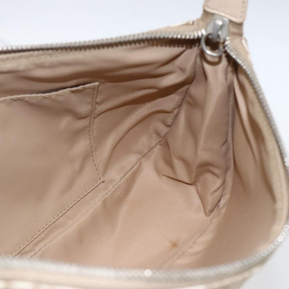 Christian Dior Trotter Romantic Chain Shoulder Bag PVC Beige Auth 169114