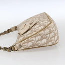 Christian Dior Trotter Romantic Chain Shoulder Bag PVC Beige Auth 169114-4