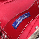 BURBERRY Nova Check Blue Label Waist Bag Canvas 2way Beige Silver Auth 169117-11