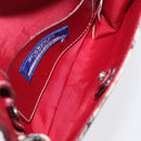 BURBERRY Nova Check Blue Label Waist Bag Canvas 2way Beige Silver Auth 169117-12