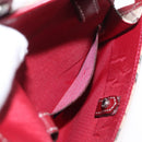 BURBERRY Nova Check Blue Label Waist Bag Canvas 2way Beige Silver Auth 169117-20