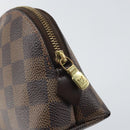 LOUIS VUITTON Damier Ebene Pochette Cosmetic PM Pouch N47516 LV Auth 169121-8