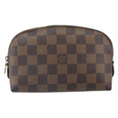 LOUIS VUITTON Damier Ebene Pochette Cosmetic PM Pouch N47516 LV Auth 169121-13