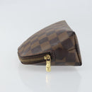 LOUIS VUITTON Damier Ebene Pochette Cosmetic PM Pouch N47516 LV Auth 169121-4