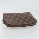 LOUIS VUITTON Damier Ebene Pochette Cosmetic PM Pouch N47516 LV Auth 169121-5