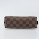 LOUIS VUITTON Damier Ebene Pochette Cosmetic PM Pouch N47516 LV Auth 169121-6