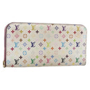 LOUIS VUITTON Multicolor PortefeuilleInsolite Wallet White M93750 LV Auth 169126-1