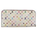 LOUIS VUITTON Multicolor PortefeuilleInsolite Wallet White M93750 LV Auth 169126-3
