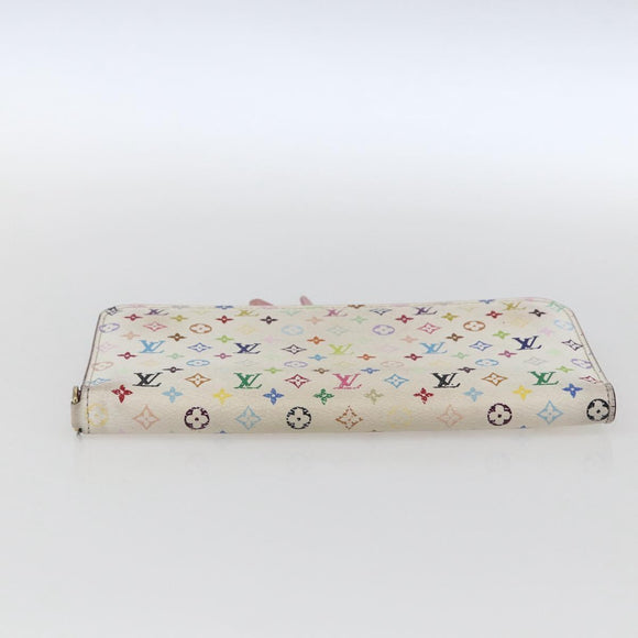 LOUIS VUITTON Multicolor PortefeuilleInsolite Wallet White M93750 LV Auth 169126