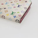 LOUIS VUITTON Multicolor PortefeuilleInsolite Wallet White M93750 LV Auth 169126-8