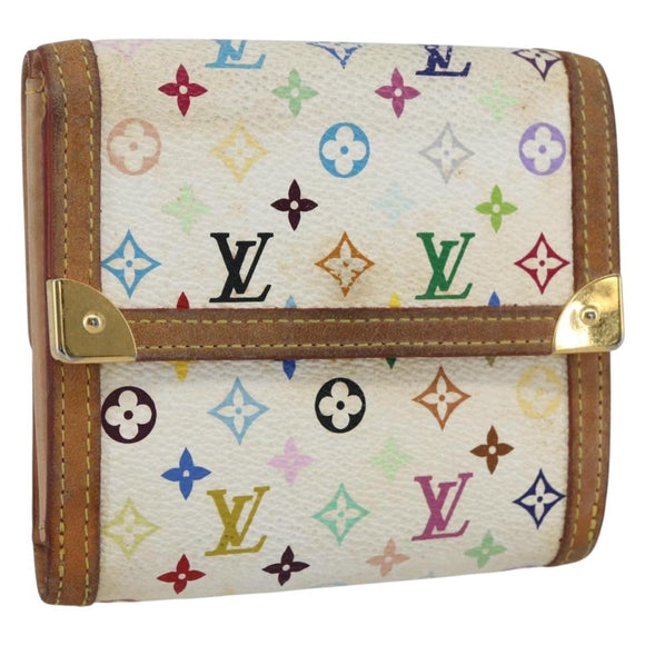 LOUIS VUITTON Multicolor Porte Monnaie Billets Cartes Credit M92983 Auth 169127