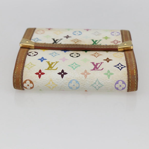 LOUIS VUITTON Multicolor Porte Monnaie Billets Cartes Credit M92983 Auth 169127