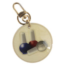LOUIS VUITTON Illustre Nail Polish Charm Patent leather Beige MP1570 Auth 169129-1