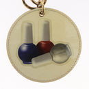 LOUIS VUITTON Illustre Nail Polish Charm Patent leather Beige MP1570 Auth 169129-3