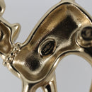 CHANEL Bambi Brooch metal Gold CC Auth 169131V-11
