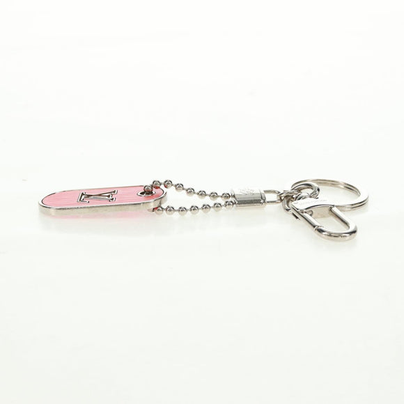 LOUIS VUITTON Porte Cles LV Tab Charm metal Orange M62787 LV Auth 169132V