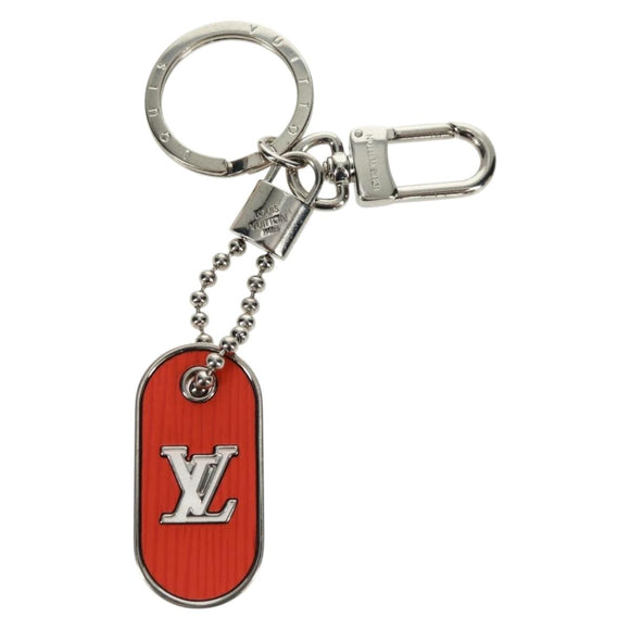LOUIS VUITTON Porte Cles LV Tab Charm metal Orange M62787 LV Auth 169132V