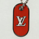 LOUIS VUITTON Porte Cles LV Tab Charm metal Orange M62787 LV Auth 169132V-2