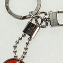 LOUIS VUITTON Porte Cles LV Tab Charm metal Orange M62787 LV Auth 169132V-3