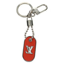 LOUIS VUITTON Porte Cles LV Tab Charm metal Orange M62787 LV Auth 169132V-6