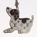 LOUIS VUITTON BijouxSac・LV Dog Schlüsselanhänger Metall Silber M00747 LV Auth 169133-3