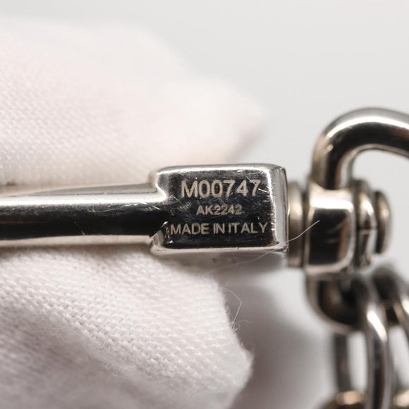 LOUIS VUITTON BijouxSac・LV Dog Schlüsselanhänger Metall Silber M00747 LV Auth 169133
