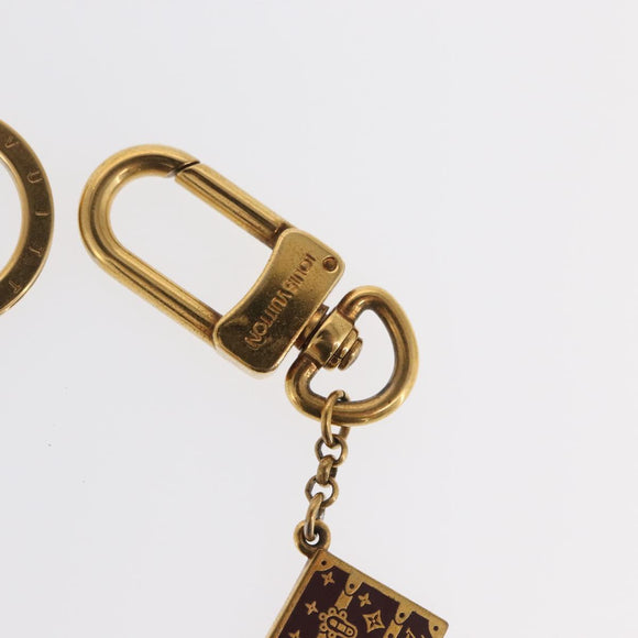 LOUIS VUITTON Porte Cles Chainne Mar Bag Charm metal Gold M66459 LV Auth 169134