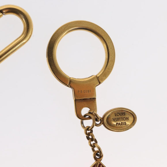 LOUIS VUITTON Porte Cles Chainne Mar Bag Charm metal Gold M66459 LV Auth 169134